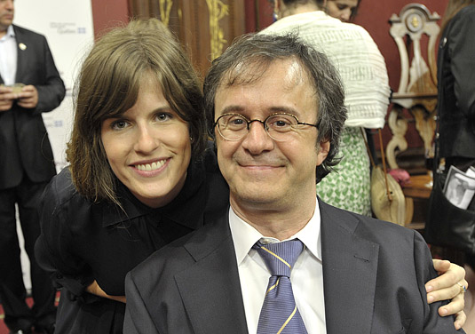 Stéphane Laporte porte-parole du Prix à part entière et sa conjointe Marie-Pier Beaulieu